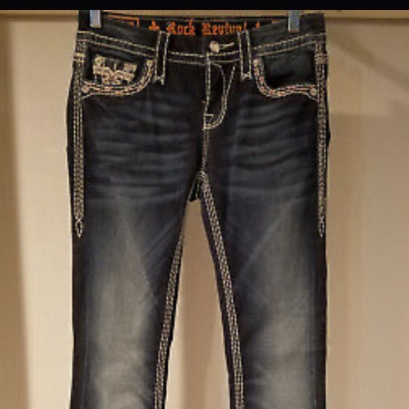 NWOT ROCK REVIVAL “URBAN RED” JEANS - Picture 11 of 11